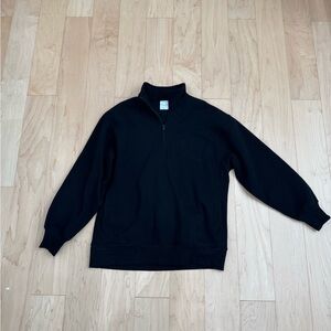 Aritzia boyfriend 1/4 zip sweatfleece